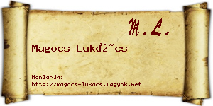 Magocs Lukács névjegykártya